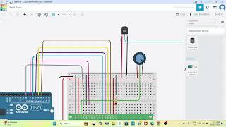 LM35 Temperature ️️️Sensor using Arduino in Tinkercad