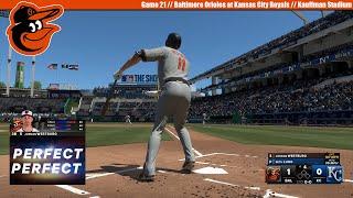 MLB The Show 24 | Baltimore Orioles at Kansas City Royals | Game 21