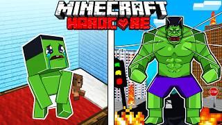 I Survived 100 DAYS as HULK in HARDCORE Minecraft!