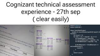 Cognizant technical assessment experience and tips to follow 2025 #cognizanttechnical