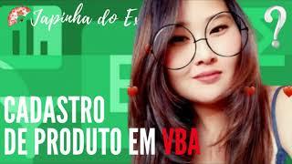 CADASTRO DE PRODUTO em VBA