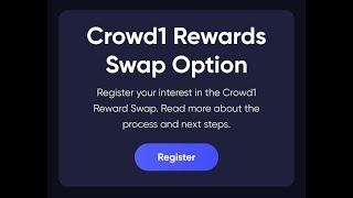 How to register to swap your Crowd1 Rewards to Shares