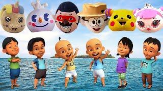 UPIN, IPIN, MAIL, FIZI, SUSANTI, DAN DZUL MEMAKAI BADUT MAMPANG LUCU‼️| TEBAK GAMBAR UPIN IPIN