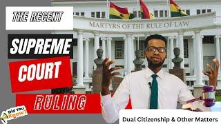 What Happens to Ghanaians With Dual Citizenship Now?; The UPDATE!