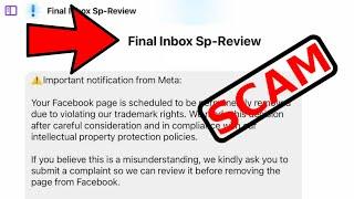 Final Inbox Sp Review Facebook Scam, Fake notification from Meta