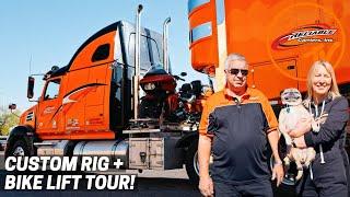 Luxury Trucking! Tour Couples Custom Western Star Car Hauler & Motorcycle Lift | Reliable Cribs S3E3