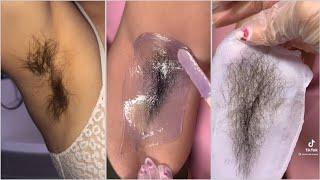 WAXING HAIRY UNDERARMS COMPILATION | ODDLY SATISFYING #HairyUnderarms #Waxing #BeautyMysh