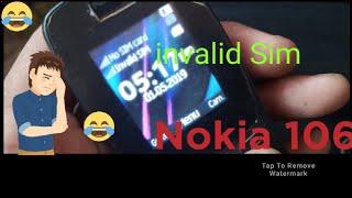 Nokia 106 TA-1114 invalid Sim problem Nokia 106 sim card registration failed card can't register
