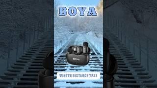 Boya microphones winter distance test - Boya Mini Omic BY-V2.0 BY-V3 BY-M1V BOYALINK @BOYA-audio