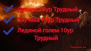 ПРОХОЖДЕНИЕ 10х ЭТАЖЕЙ ТРУДНОЙ СЛОЖНОСТИ ПОДЗЕМЕЛИЙ (ДРАКОН,ПАУЧИХА, ЛЕДЯНОЙ ГОЛЕМ)