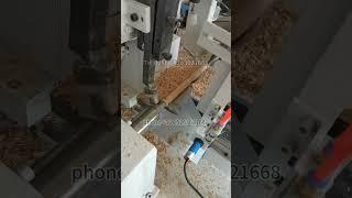 how to make a round hair wood brush - automatic woodworking machine tools #wood #brush #machine