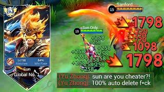 NEW BEST SUN LIFESTEAL & DAMAGE TRICK TO DOMINATE 100% SURE WIN (please try) | SUN MLBB