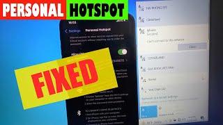 iPhone Hotspot Not Connecting to Laptop (SOLVED)