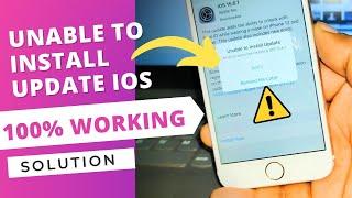 Unable To Install Update ios How To Fix it Hindi Video 