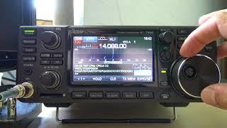 Icom IC-7300 RTTY Decode Demonstration