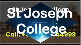 st joseph college/ St Joseph College Admission