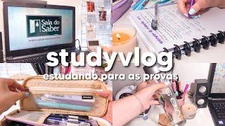 STUDYVLOG #15 | estudando para as provas + revelei meu método de estudo!