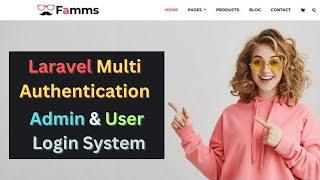 #2 Laravel Multi Authentication Admin & User Login System | Laravel Advance Ecommerce Project