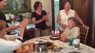 102-year-old loses teeth while blowing out candles