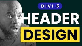 Custom Divi Header Design | Divi 5 Header Design.