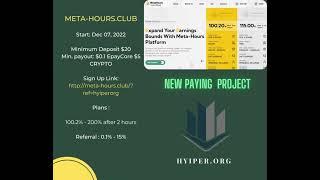 "META-HOURS.CLUB" NEW PAYING PROJECT