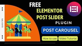 Free Elementor Post Slider Plugin | Elementor Post Carousel