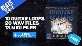 FREE Guitar Samples - Free Guitar Sample Pack, Acoustic Guitar Loops Electric "Godlike Guitars"