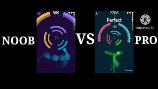 Dancing Color Deviant Sky Noob VS Pro