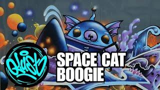  Graffiti Space Cat Boogie  - Flame Paint - Spraycans