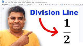 How To Make A Division Line In Google Docs