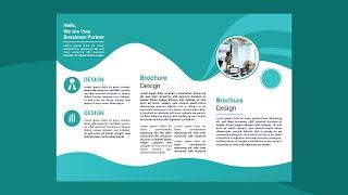 Trifold brochure design tutorial | Brochure design ideas in illustrator | Unemy skill