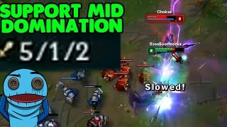 DOMINATING mid as support? - League of Legends