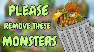 10 Monsters That NEED To Be Removed From My Singing Monsters