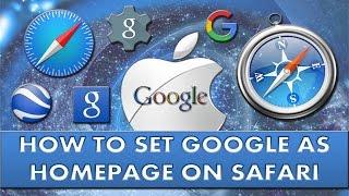 How to set Google as default homepage on safari?
