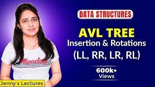 5.13 AVL Tree - Insertion, Rotations(LL, RR, LR, RL) with Example | Data Structure Tutorials