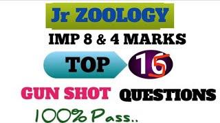 INTER FIRST YEAR ZOOLOGY GUN SHOT QUESTIONS 2025