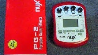 NU-X NUX PG-2 Portable Guitar Effects Headphone Amp