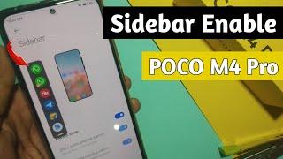 how to enable sidebar in poco m4 pro | poco mobile me sidebar kaise enable kare
