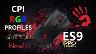 A4Tech Bloody ES9 Pro RGB CPI Profile Animation