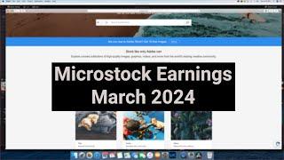 Stock Photography : Microstock Earnings - March 2024