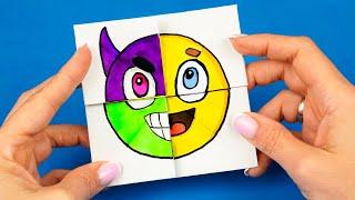 Волшебная Бумажная открытка Emoji  Антистресс фокус с рисунками