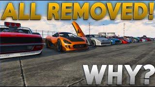 SHOWCASING ALL OF THE REMOVED CARS!