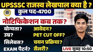 UP Lekhpal New Vacancy 2024 | UPSSSC Lekhpal New Vacancy |  UP Lekhpal New Update | UP Pet Cut Off