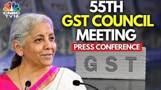 Finance Minister Nirmala Sitharaman Addresses Media | 55 GST Council Meet