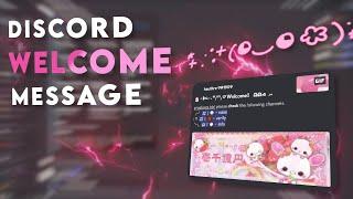 How to Make EMBED Welcome Message using Mimu on Discord ⋆ﾟ