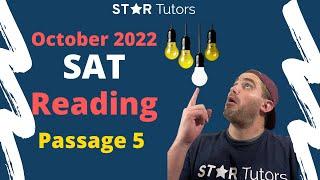 October 2022 SAT READING: PASSAGE 5 Walkthrough (from SAT Reading TUTOR + PERFECT SCORER)