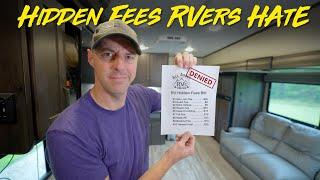 Hidden Fees RVers DON'T like! Hidden Fees Exposed?