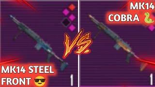 MK14 STEEL FRONT VS MK14 COBRA  PUBG METRO ROYALE