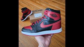 Air Jordan 1 custom black/red by Developer Boring