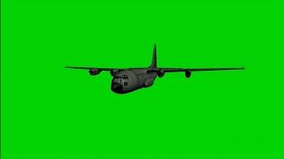 Green screen airplane air drop (PUBG)